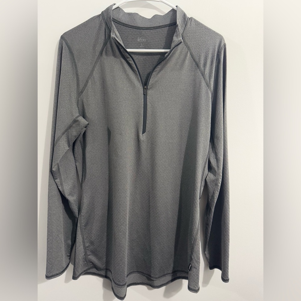 REI Lightweight Base Layer Half-Zip Top Womens Size L